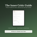 Quiet Your Inner Critic — interactive workbook cover