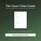 Quiet Your Inner Critic — interactive workbook cover