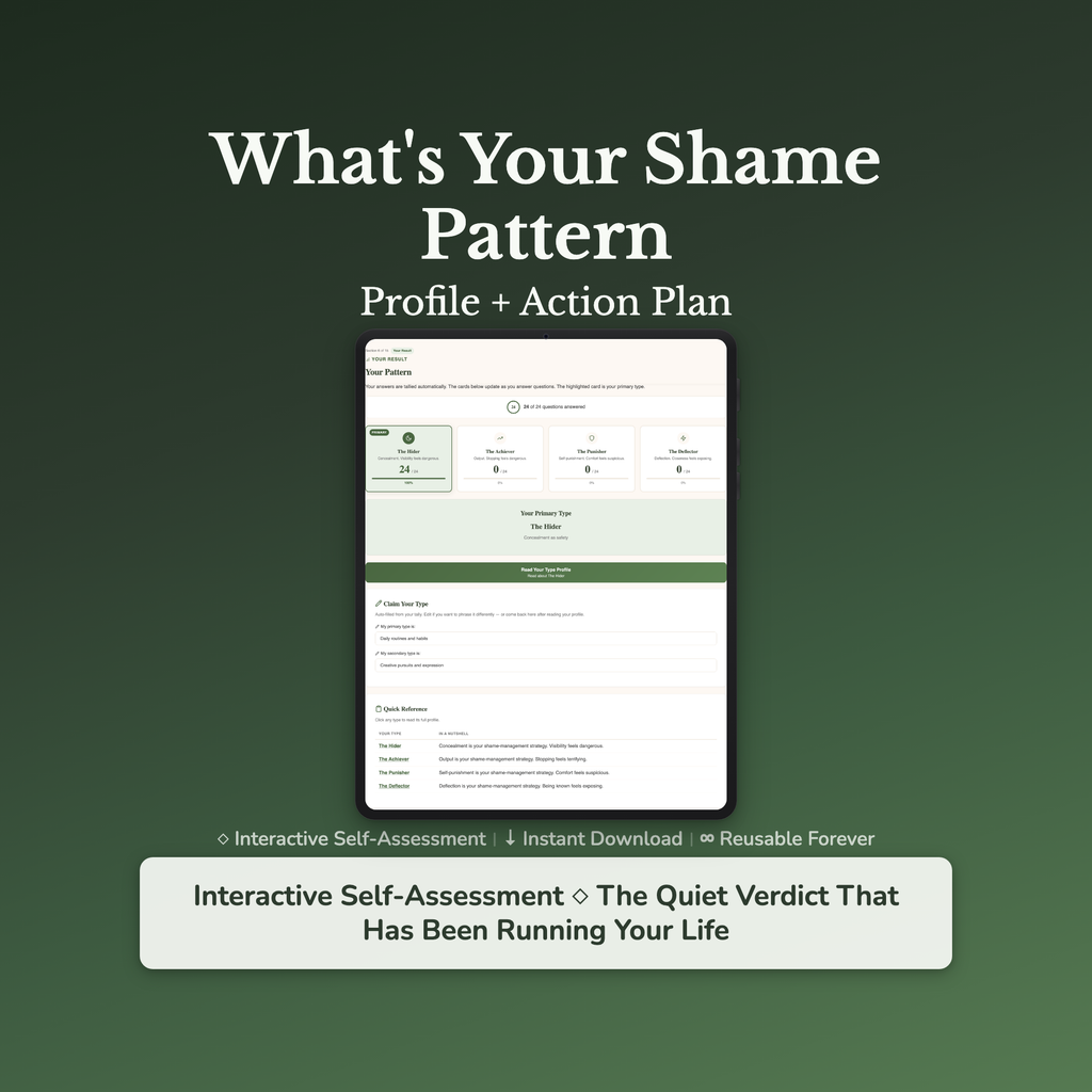 Shadow Work Quiz — interactive workbook cover