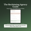 Agency Workbook & 40-Day Journal – Reclaim Your Choices – Interactive Digital Guide