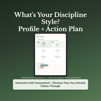 Discipline Style Profile — interactive workbook cover