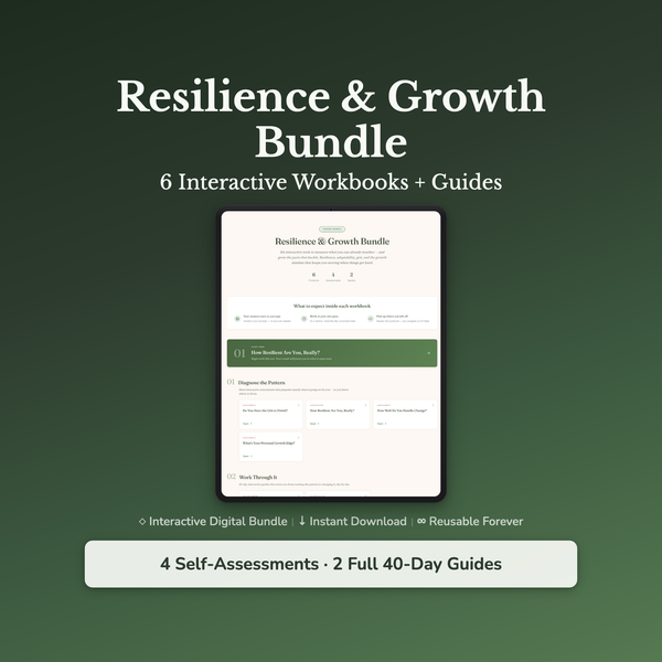 Resilience Bundle – Grit Adaptability Growth Mindset – Interactive Digital Bundle — interactive digital workbook