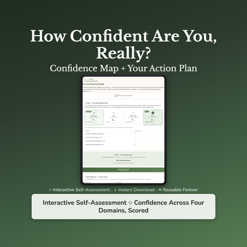 Confidence Quiz & Workbook – How Confident Are You, Really? – Interactive Self-Assessment