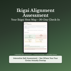 Ikigai Quiz & Workbook – Find Your Reason for Being – Interactive Self-Assessment