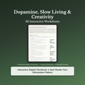 Dopamine Reset Worksheets – Overstimulation, Screen Habits, Slow Living, Boredom – Interactive Worksheets Bundle