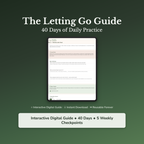 Letting Go Workbook & 40-Day Guide — interactive workbook cover
