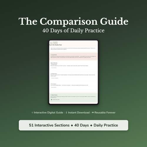 Comparison Workbook & 40-Day Guide — interactive workbook cover