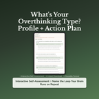 Overthinking Profile — interactive workbook cover