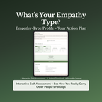 Empathy Quiz & Workbook – Why Caring So Much Exhausts You – Interactive Self-Assessment