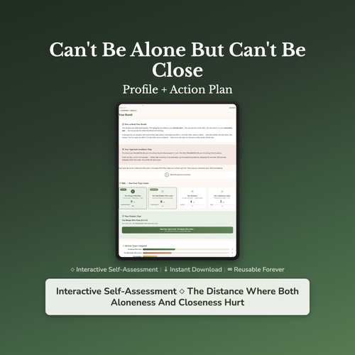 Attachment Style Quiz — interactive workbook cover