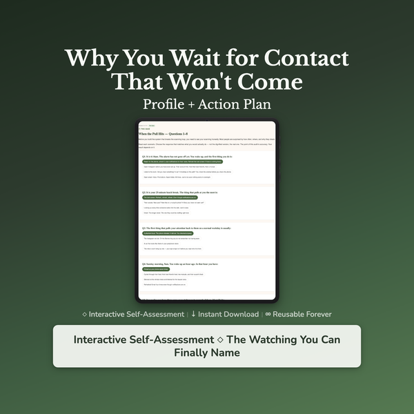 Attachment Style Quiz – Why Do I Wait for Their Text? – Interactive Self-Assessment — interactive digital workbook