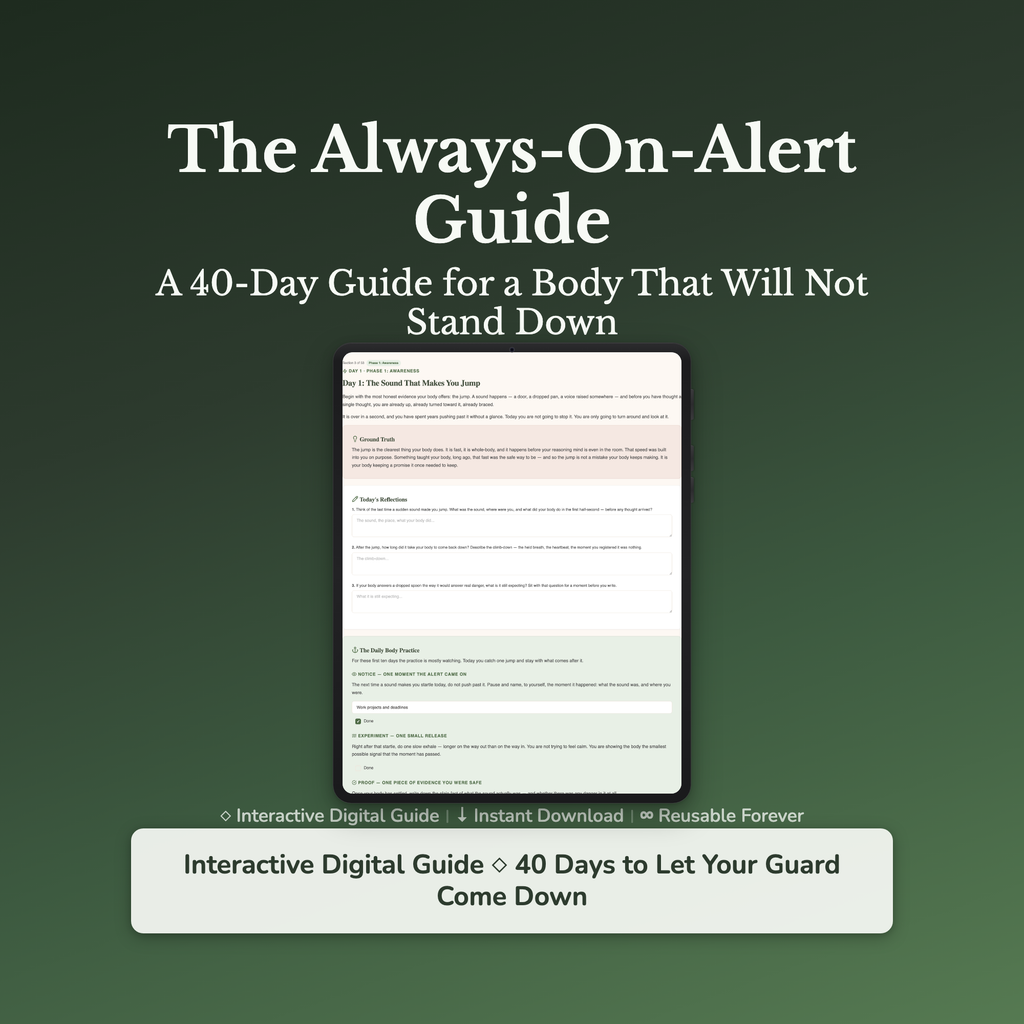 Nervous System Workbook & 40-Day Journal – Always On Edge – Interactive Digital Guide