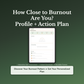 Burnout Risk Profile — interactive workbook cover