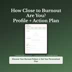 Burnout Risk Profile — interactive workbook cover