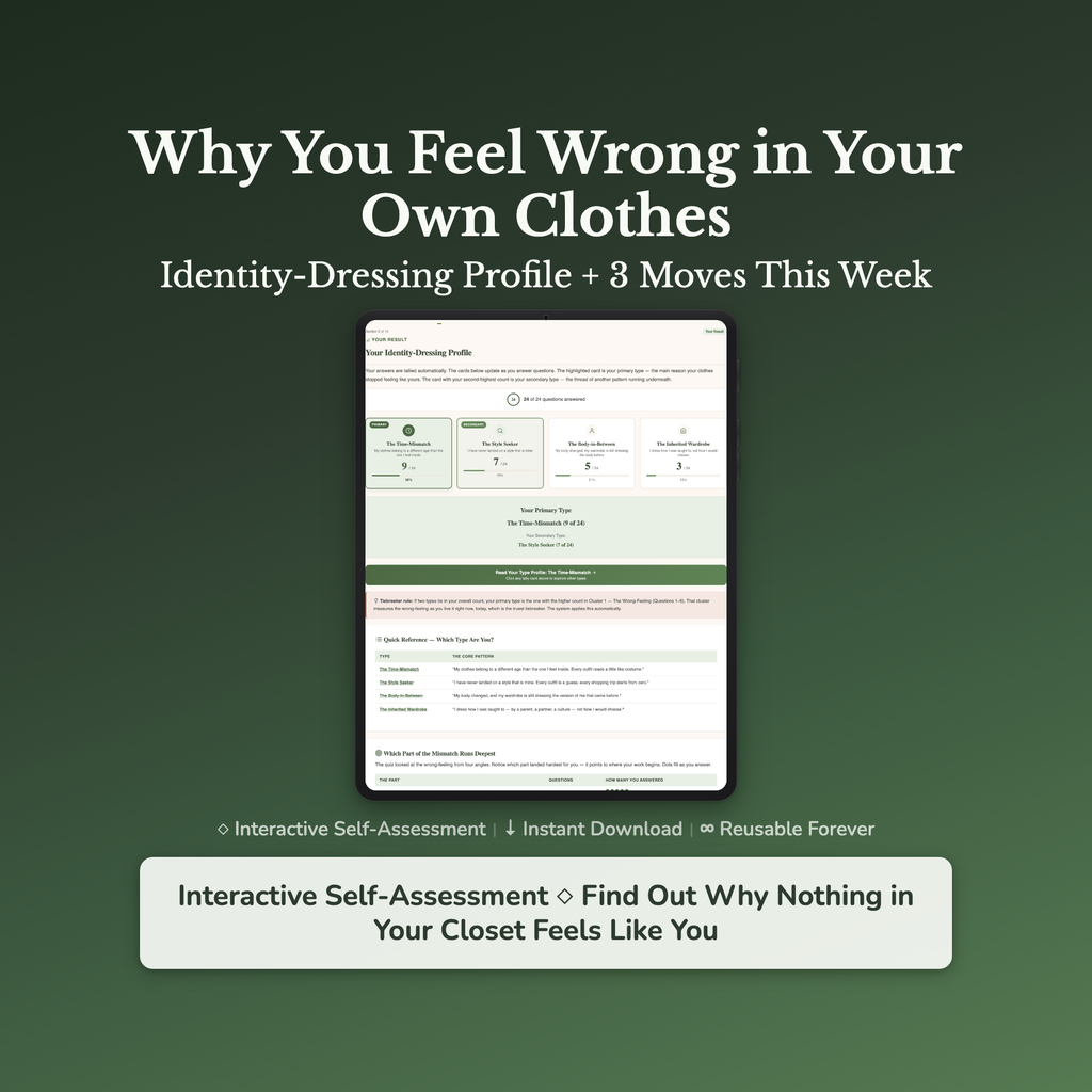 Style Quiz & Workbook – Why Your Clothes Don't Feel Like You – Interactive Self-Assessment