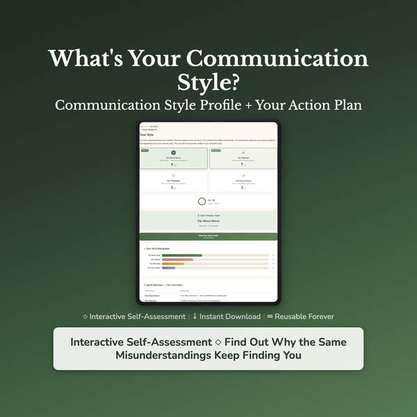Communication Quiz & Workbook – Why You Keep Being Misread – Interactive Self-Assessment — interactive digital workbook