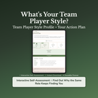 Team Player Quiz & Workbook – Same Role Keeps Finding You – Interactive Self-Assessment