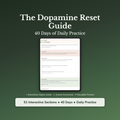 Dopamine Reset Workbook & 40-Day Guide — interactive workbook cover