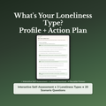 Loneliness Type Profile — interactive workbook cover