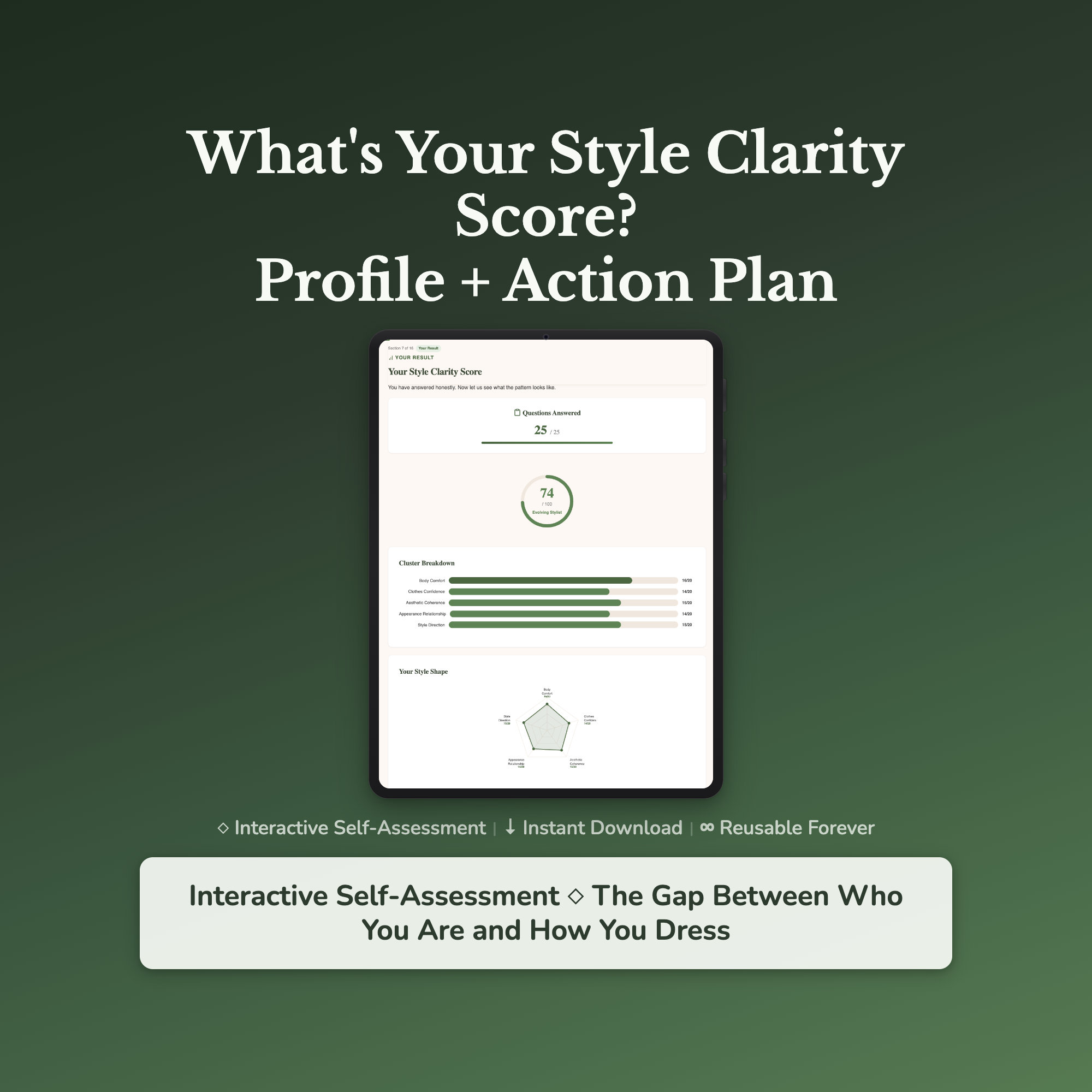Style Clarity Profile — interactive workbook cover