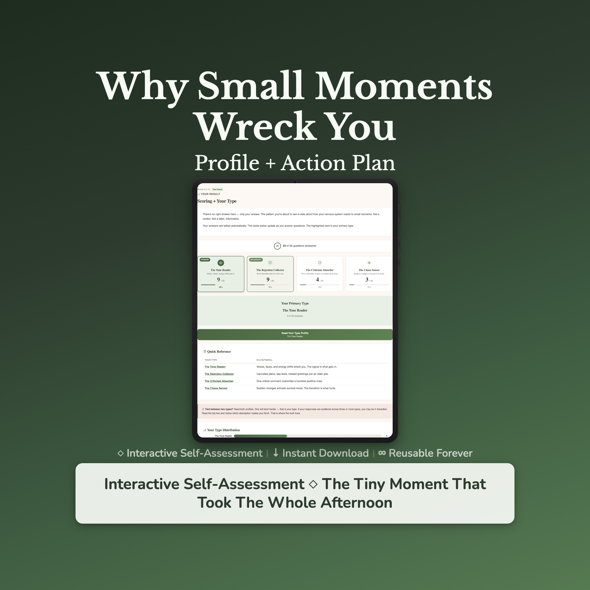 Emotional Regulation Quiz — interactive workbook cover