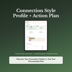 Connection Style Profile — interactive workbook cover