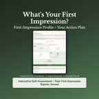 First Impression Quiz & Workbook – How Do You Come Across? – Interactive Self-Assessment