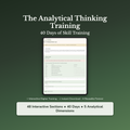 Analytical Thinking Workbook & Training — interactive workbook cover