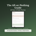 All or Nothing Workbook & 40-Day Guide — interactive workbook cover