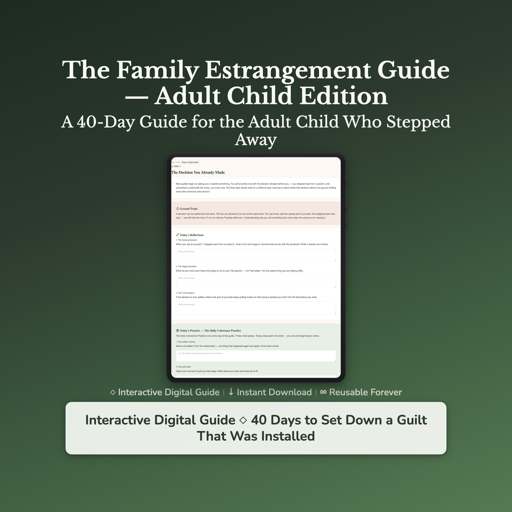 Estrangement Workbook & 40-Day Journal – Adult Child Edition – Interactive Digital Guide