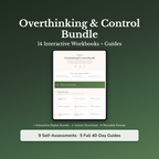 Overthinking Workbook Bundle – Why Can't I Stop Spiraling at 3am – Interactive Digital Bundle