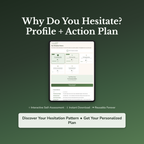 Decision Hesitation Profile — interactive workbook cover