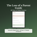 Loss of a Parent Workbook & 40-Day Guide — interactive workbook cover