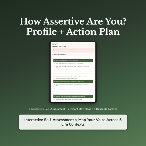 Assertiveness Profile — interactive workbook cover
