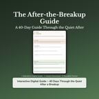 Breakup Workbook & 40-Day Journal – Moving On After a Breakup – Interactive Digital Guide
