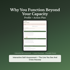 High Functioning Burnout Quiz — interactive workbook cover