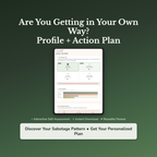 Self-Sabotage Profile — interactive workbook cover