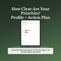 Priority Clarity Profile — interactive workbook cover