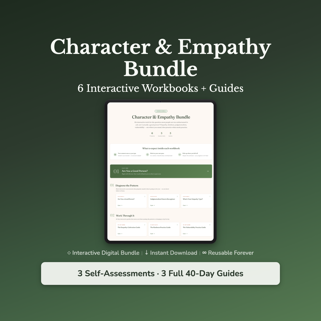 Empathy Bundle – Kindness Vulnerability Character Self-Care – Interactive Digital Bundle