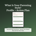 Parenting Style Profile — interactive workbook cover