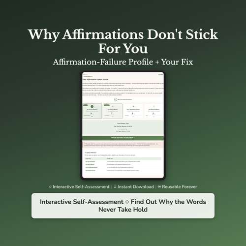 Affirmations Quiz & Workbook – Why the Words Never Stick – Interactive Self-Assessment
