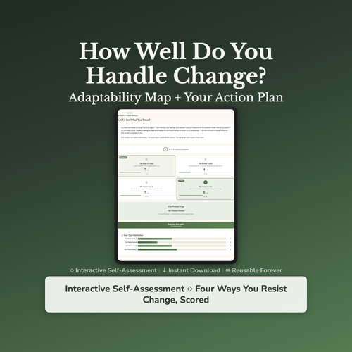 Change Quiz & Workbook – How Well Do You Handle Change? – Interactive Self-Assessment