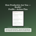 Productivity Profile — interactive workbook cover