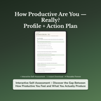 Productivity Profile — interactive workbook cover