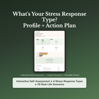 Stress Response Profile — interactive workbook cover