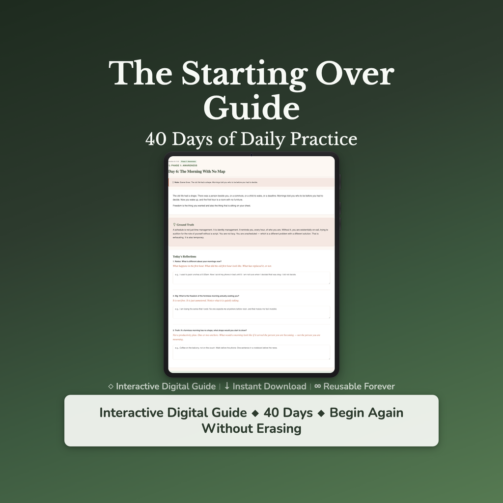 Fresh Start Workbook & 40-Day Guide — interactive workbook cover