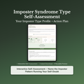 Imposter Syndrome Quiz & Workbook – What's Your Type? – Interactive Self-Assessment