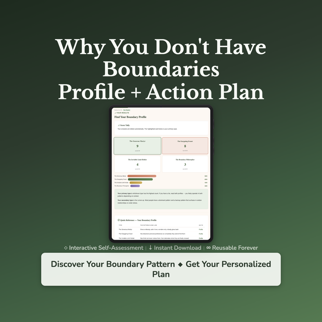 Boundary Building Profile — interactive workbook cover