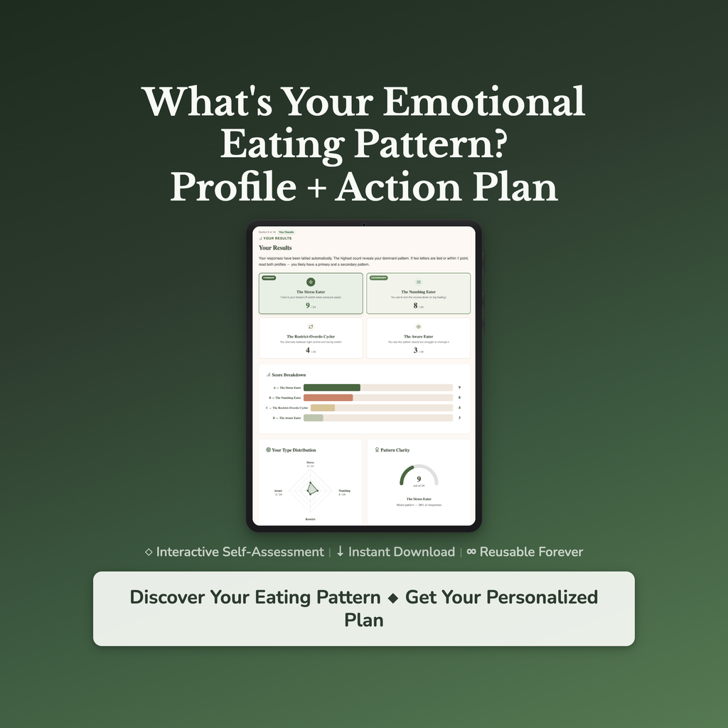 Emotional Eating Profile — interactive workbook cover