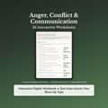 Anger Management Worksheets – Irritability, Reactivity, Triggers, Conflict – Interactive Worksheets Bundle